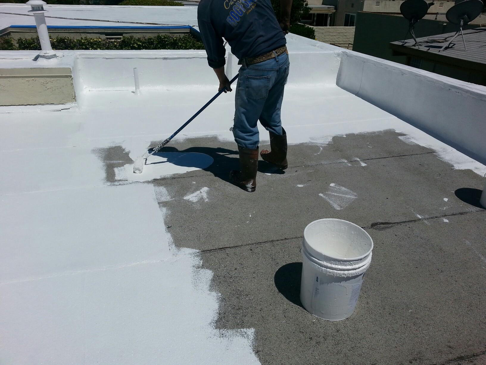 G. Fedale Silicone Roof Coating Installation