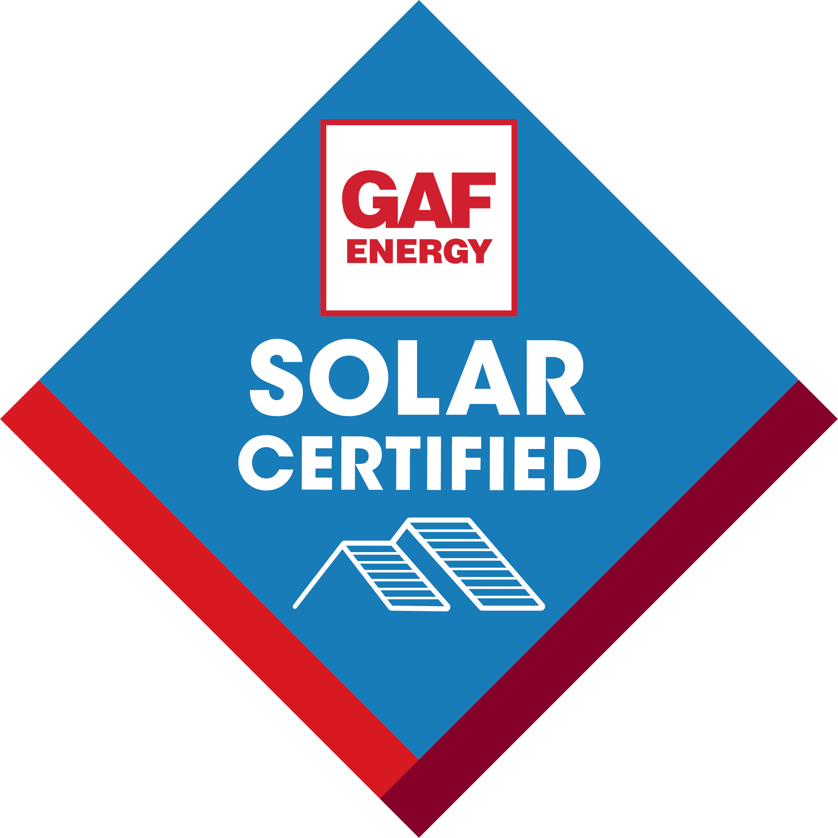 GAF Energy Solar Certified Installer Badge for G. Fedale Roofing and Siding